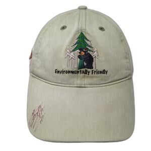 Environmentally Friendly Strapback Baseball Cap Green One Size Sherry Resortwear